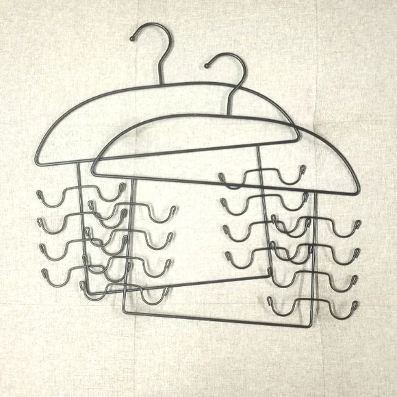 2 steel closet organizers hangers for tops, tanks, bras and cami. Never used - Picture 1 of 3